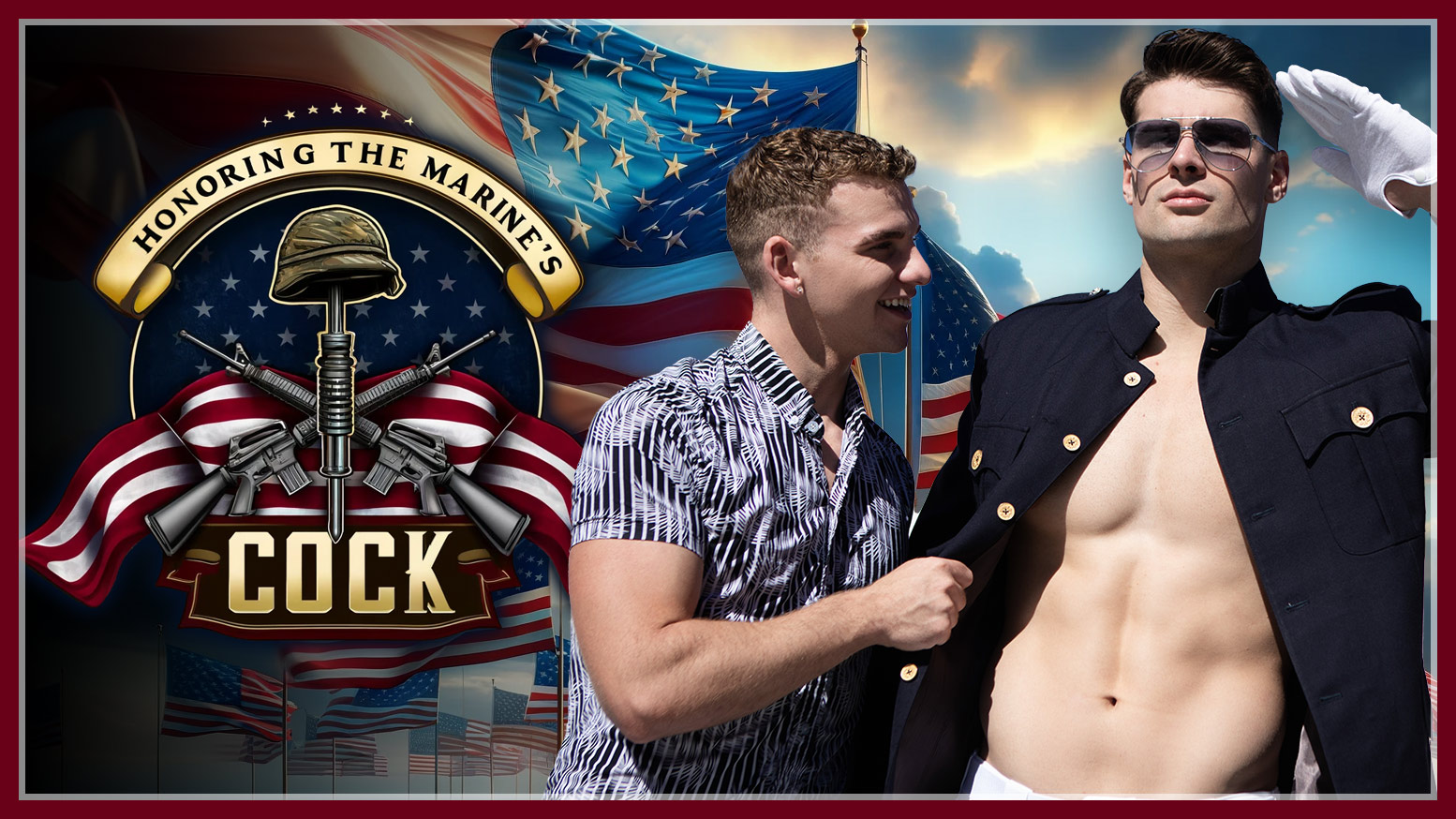 Men Malik Delgaty Fucks Jack Waters In Honoring The Marine S Cock