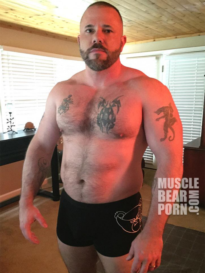 tattooed gay bear porn star
